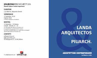 LANDA ARQUITECTOS & PIUARCH. CONTEMPORARY ARCHITECTURE IN MEXICO AND ITALY